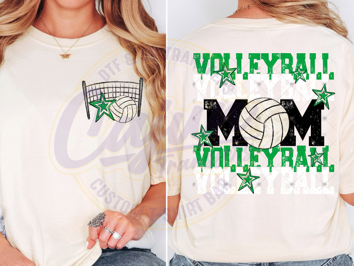 Volleyball Mama- Kelly Green & White