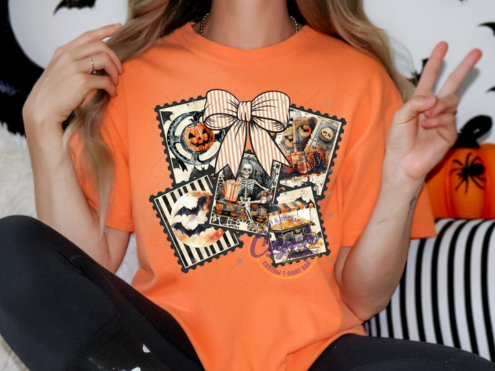 Halloween Haunted Postage Stamp