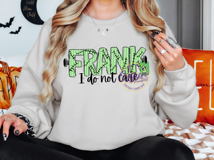 Frankly, I do not care