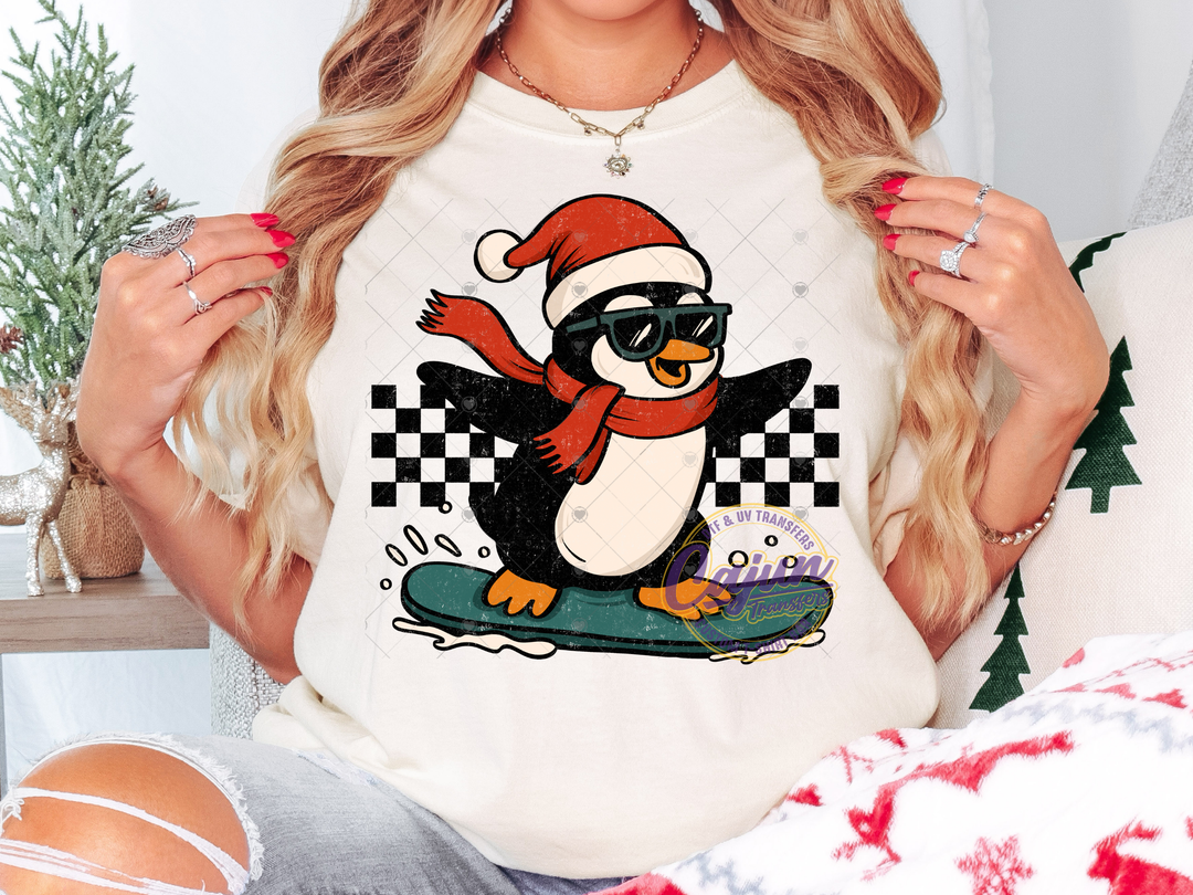 Snowboarding Penguin