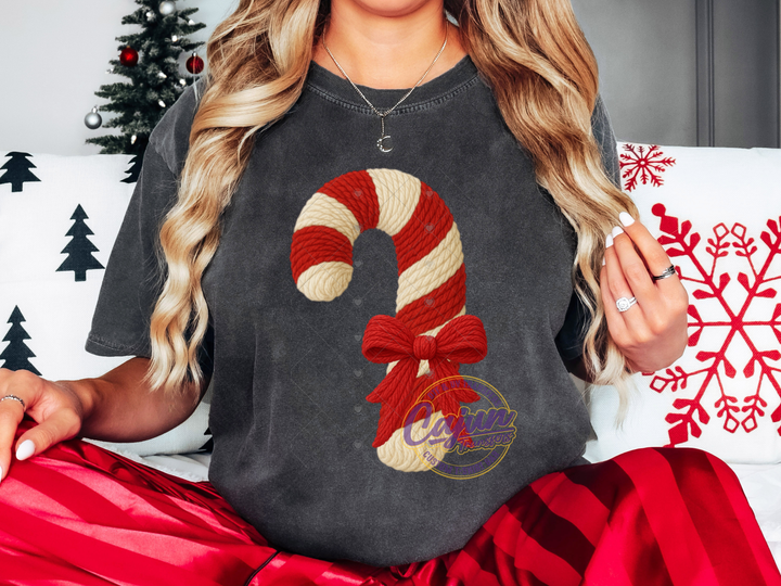 Candy Cane Faux Yarn