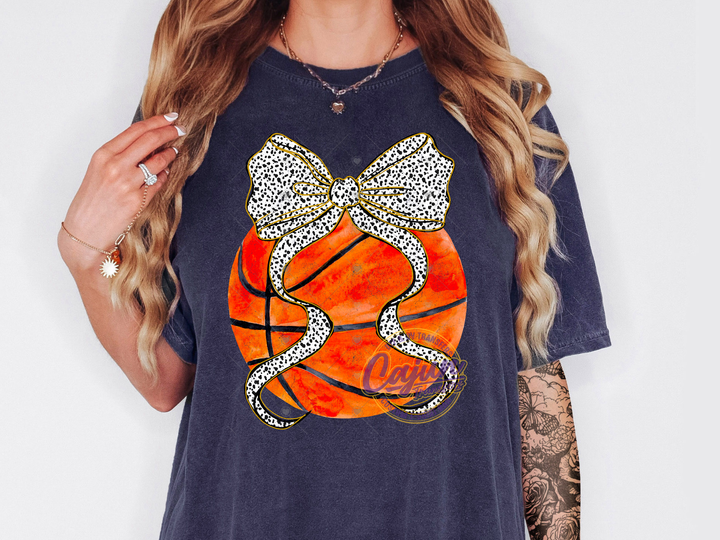 Basketball Leopard Bow