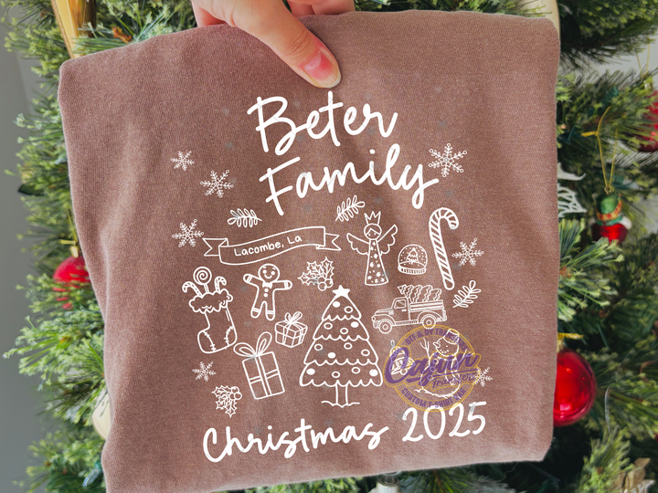 Family Christmas Personalized- White
