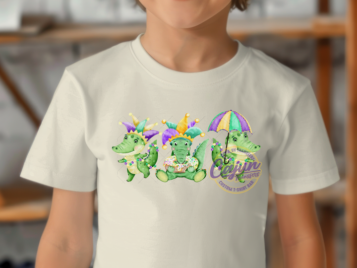 Mardi Gras Alligator Trio