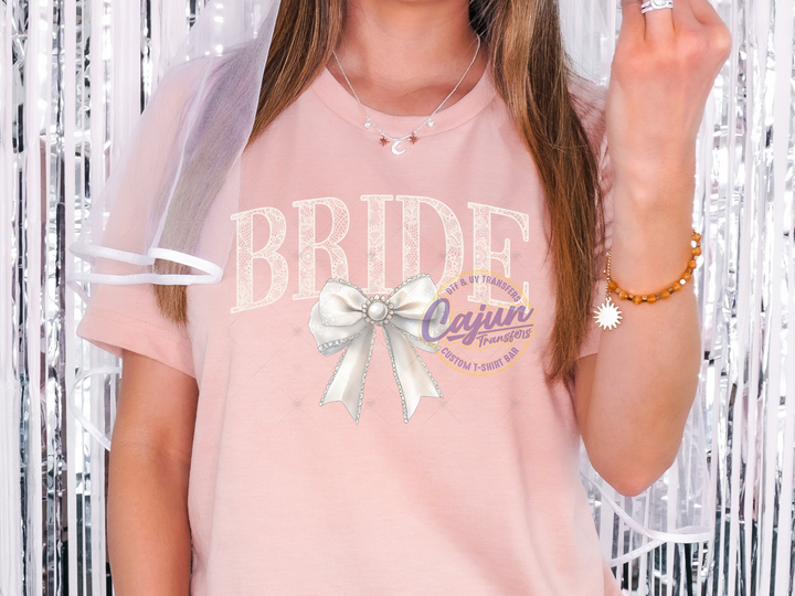 Bride White Bow