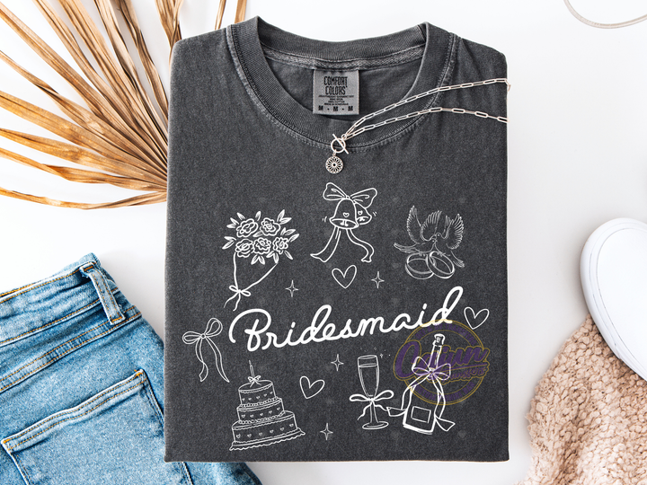 Bridesmaid Collage - White