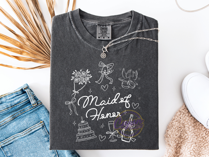 Maid of Honor Collage - White