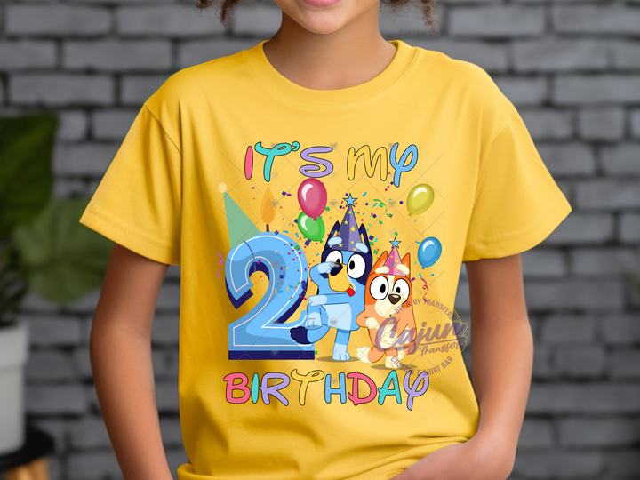 2nd Birthday Blue Dog