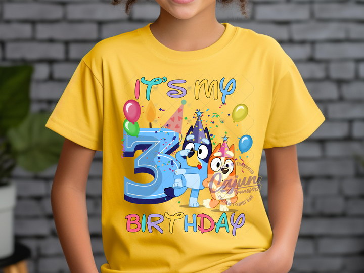 3rd Birthday Blue Dog