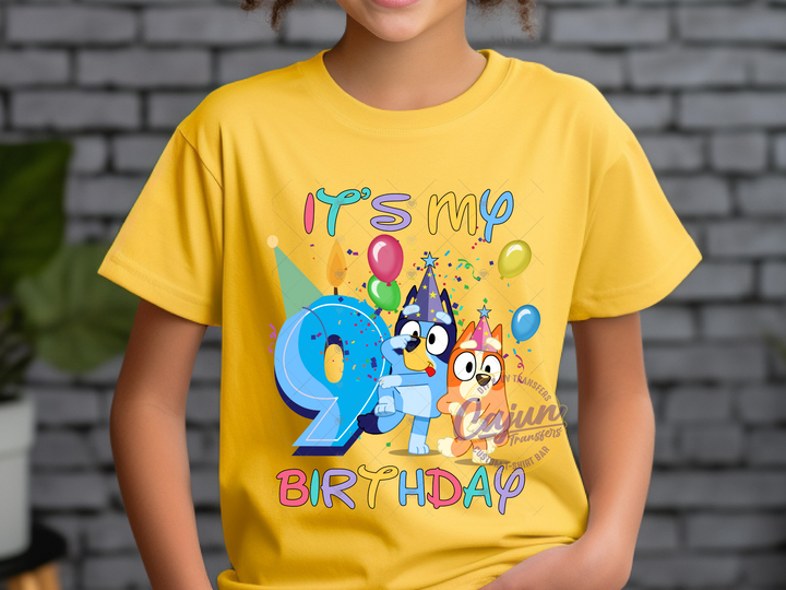 9th Birthday Blue Dog