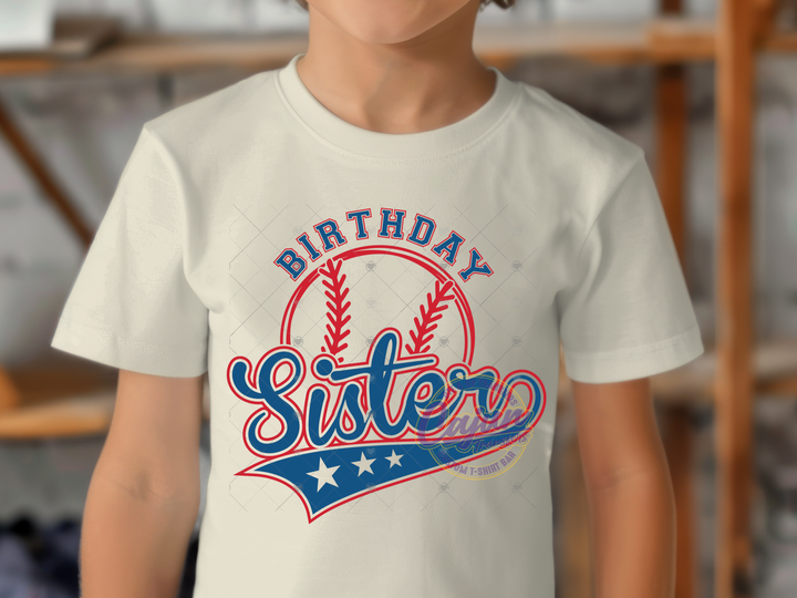 Baseball Birthday Sister