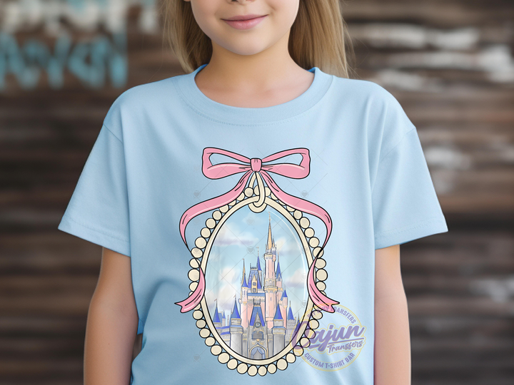 Castle in Mirror-Pink Bow