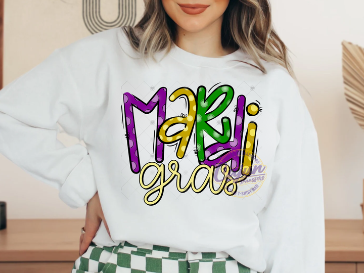 Mardi Gras Polka Dots