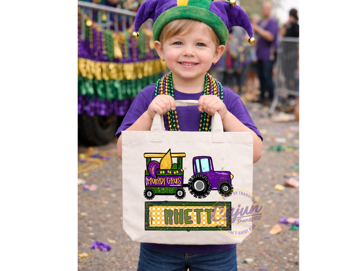 Mardi Gras Tractor Personalized