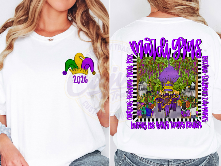 Mardi Gras Parade Purple