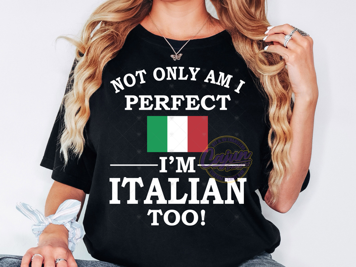I'm Italian too