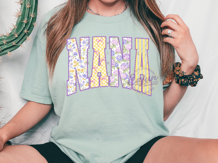 Purple Floral Lace Nana