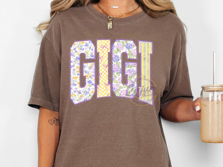 Purple Floral Lace Gigi