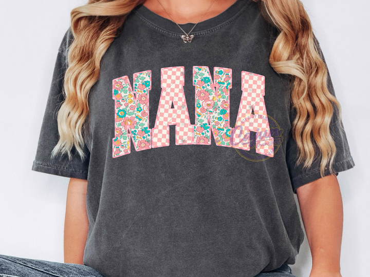 Pink Floral Lace Nana