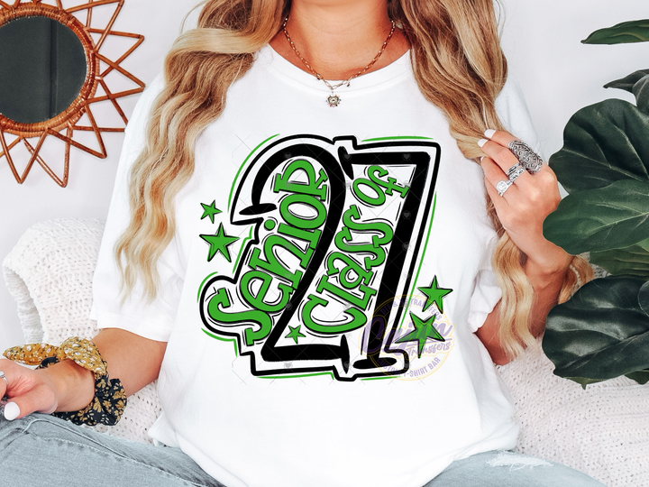 Senior 2027 Lime Green