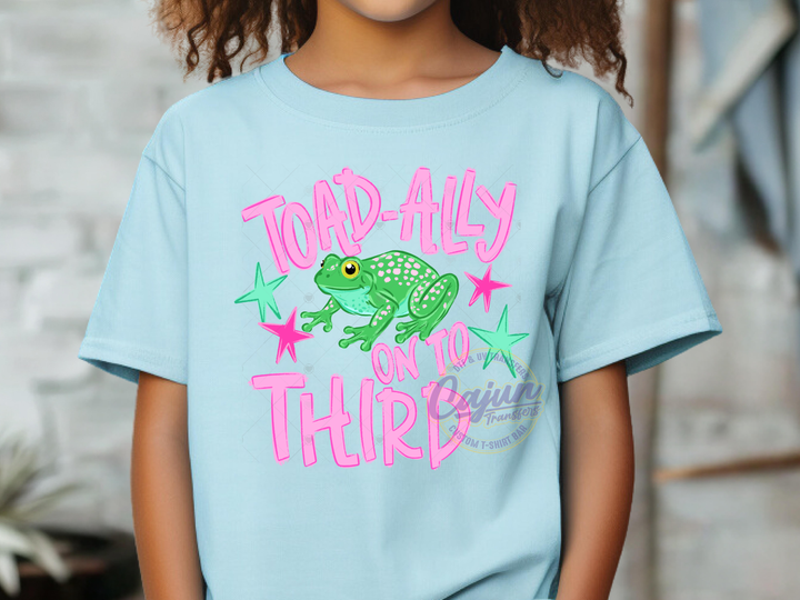 Toad-Ally on to Third
