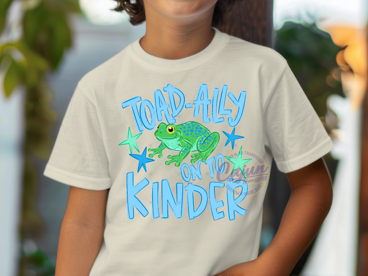 Toad-Ally on to Kinder