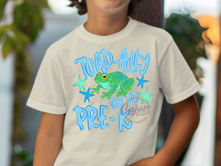 Toad-Ally on to Pre K