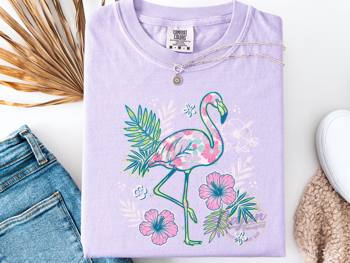 Floral Flamingo