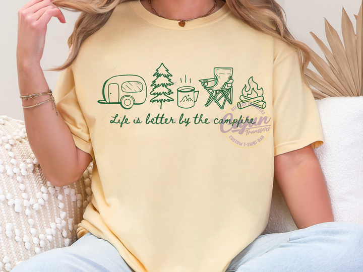 Life is Better by the Campfire - Green
