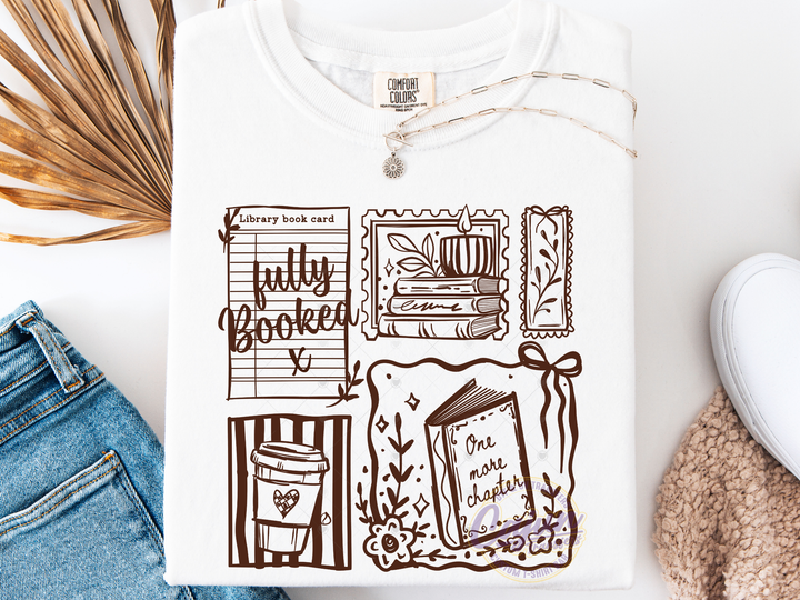 Book Postage Stamp - Brown