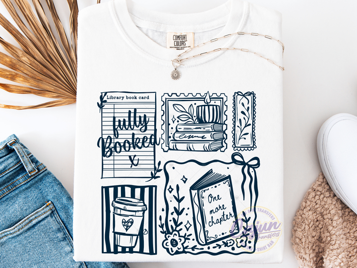 Book Postage Stamp - Black