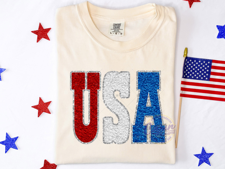 USA Faux Glitter