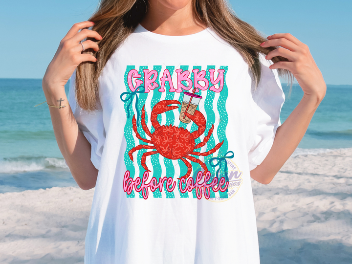 Crabby before Coffee - Pink
