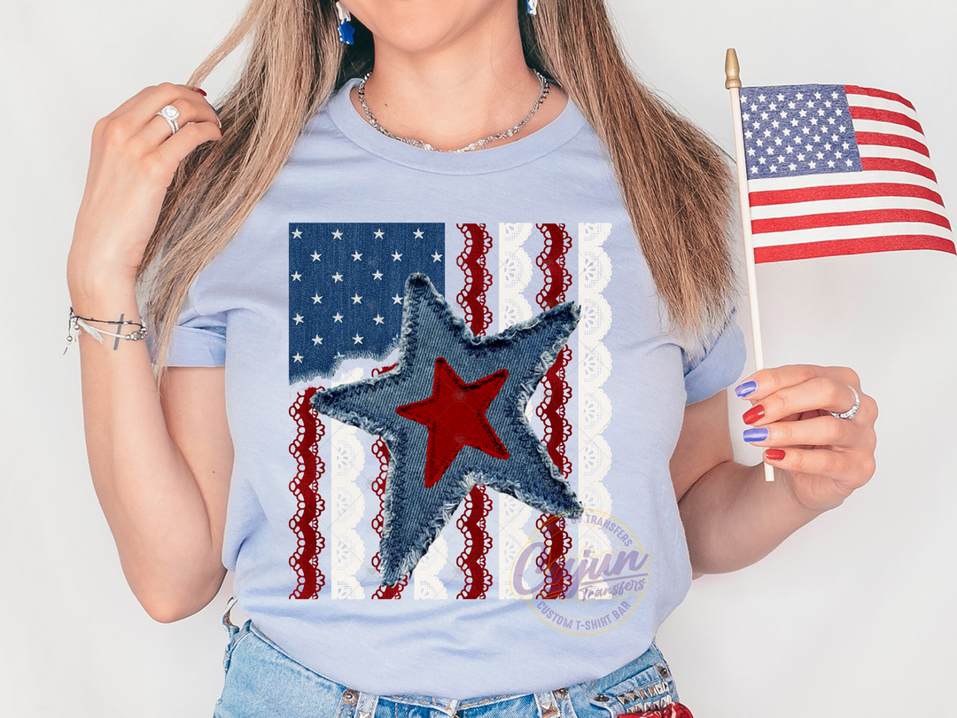 Denim Star Flag