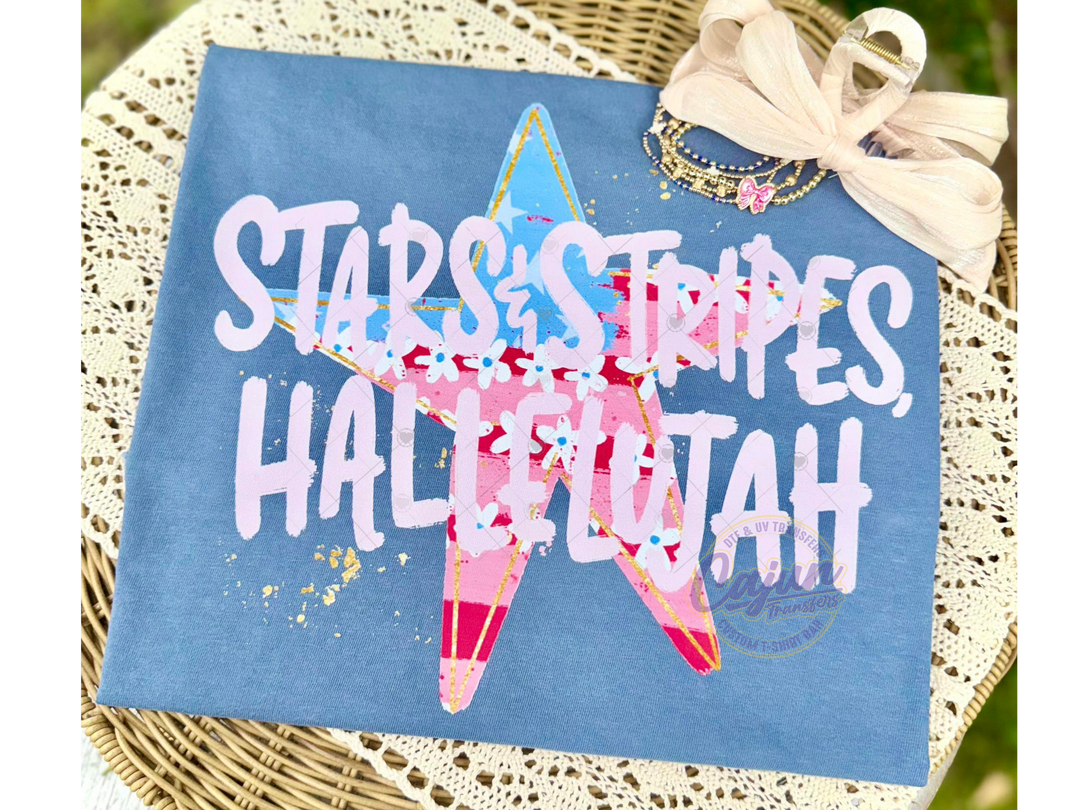 Stars & Stripes, Hallelujah - White