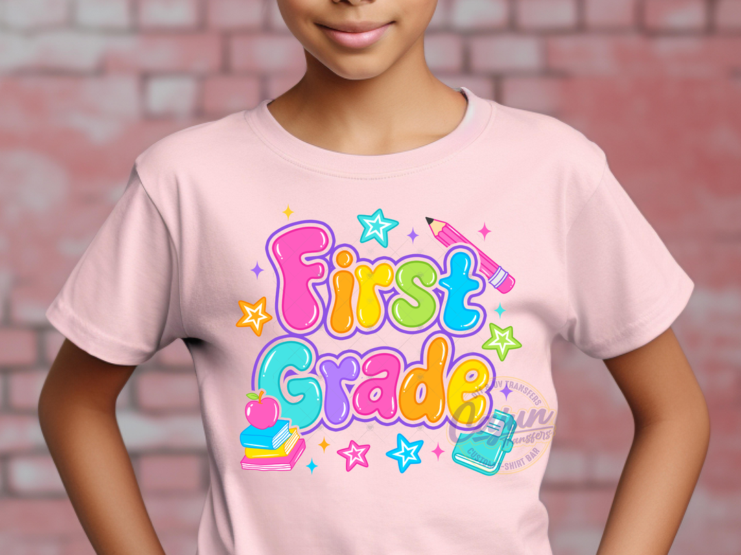 Bubble Letters First Grade
