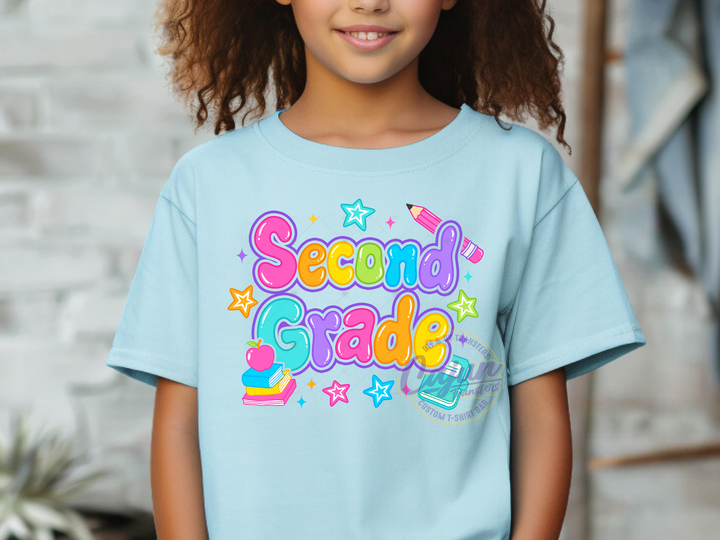 Bubble Letters Second Grade