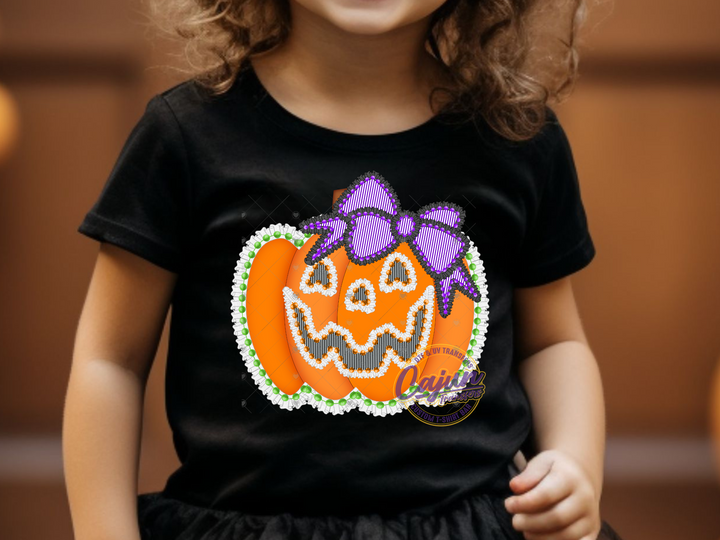 Ruffles & Pearls Pumpkin