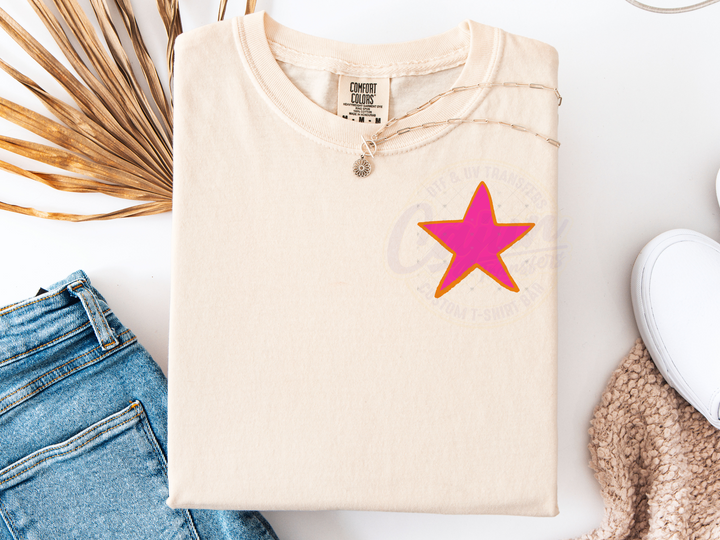 Pocket Design-Pink Star
