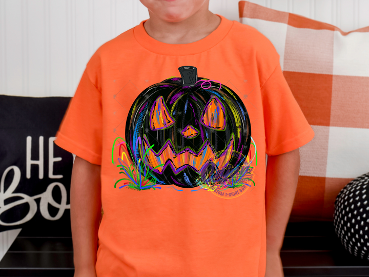 Neon Jack-o-lantern