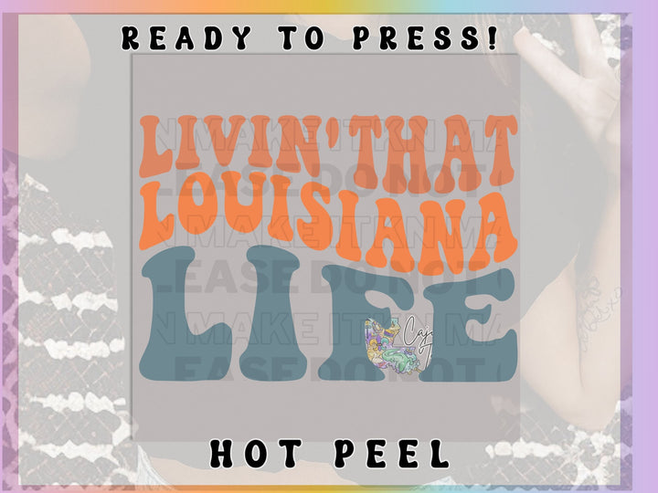 a picture of a woman with the words livin that louisiana life