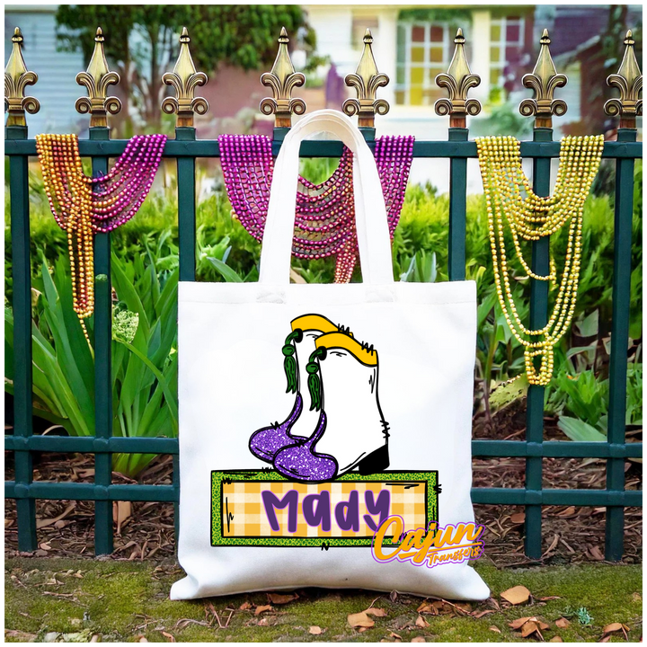 Personalized Marching Boots Bead Bag