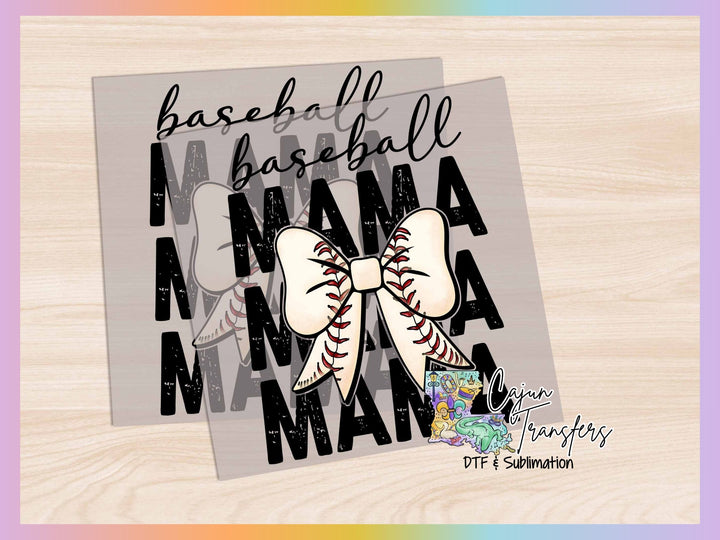BASEBALL MAMA BOW 34