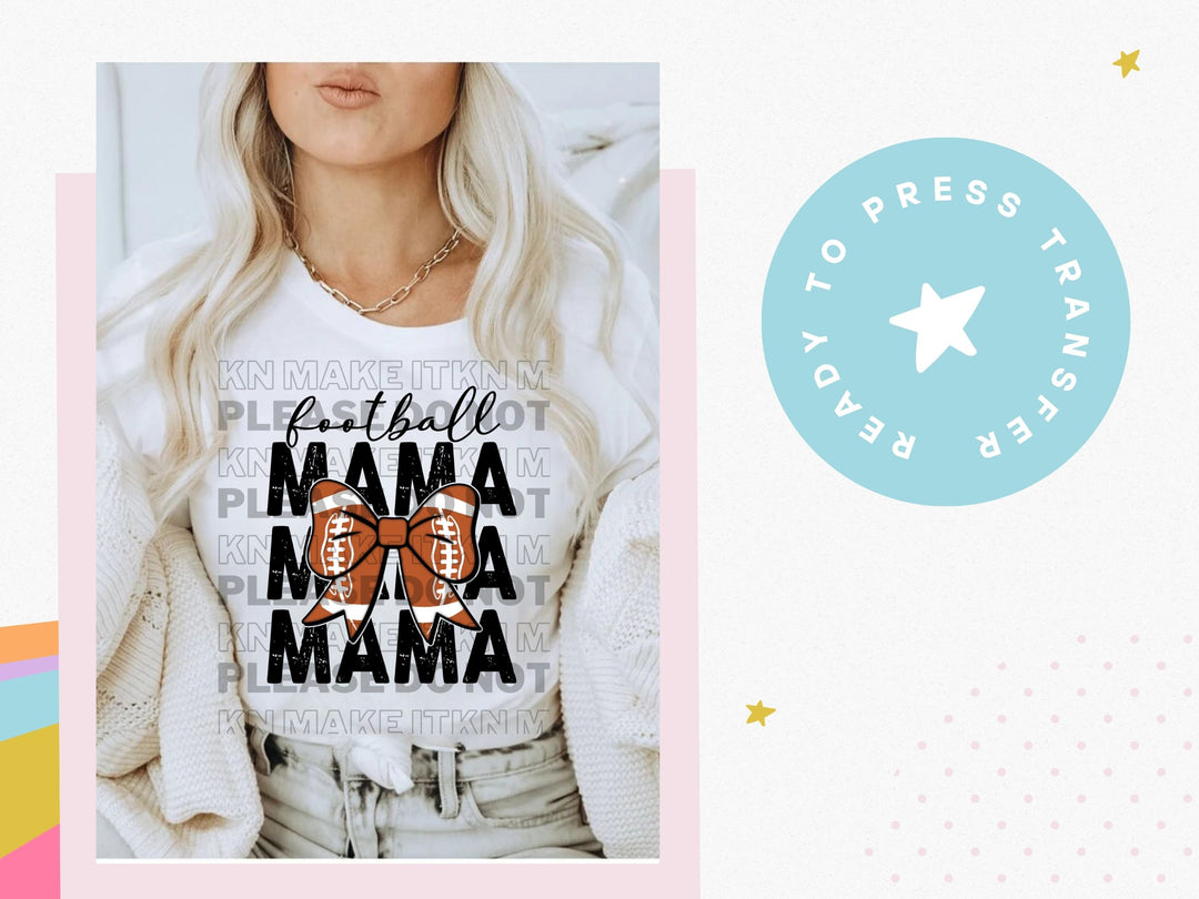 FOOTBALL MAMA BOW 34