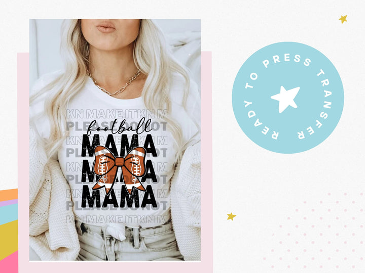 FOOTBALL MAMA BOW 34