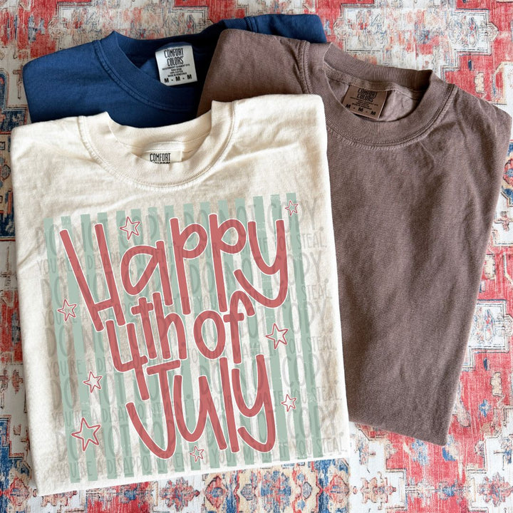 Happy 4th of July - Teal