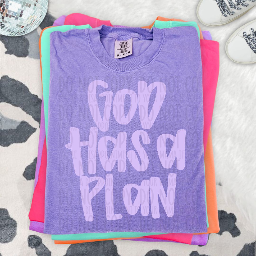 God has a Plan - Purple