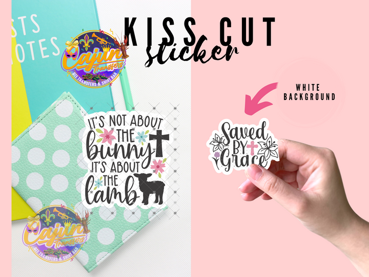 He is Risen Easter Kiss Cut Sticker Pack