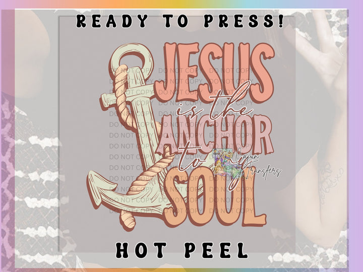 a picture of jesus anchor soul with the words, ready to press