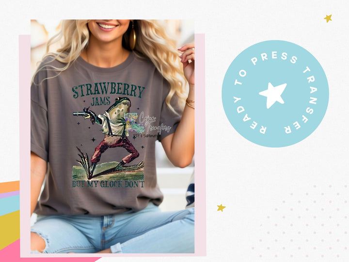 a woman wearing a t - shirt with a picture of a cowboy on it